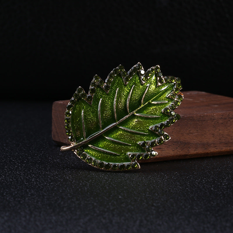 Leaf Alloy Brooch PA3497