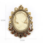 Baroque Portrait Brooch PA3500