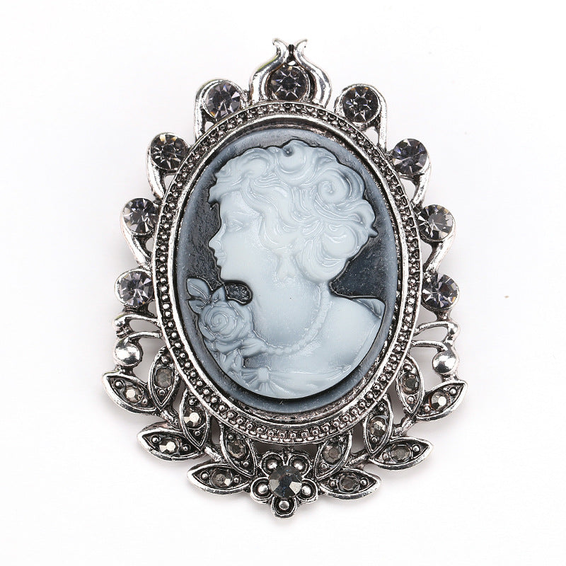 Baroque Portrait Brooch PA3500