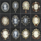 Baroque Portrait Brooch PA3502