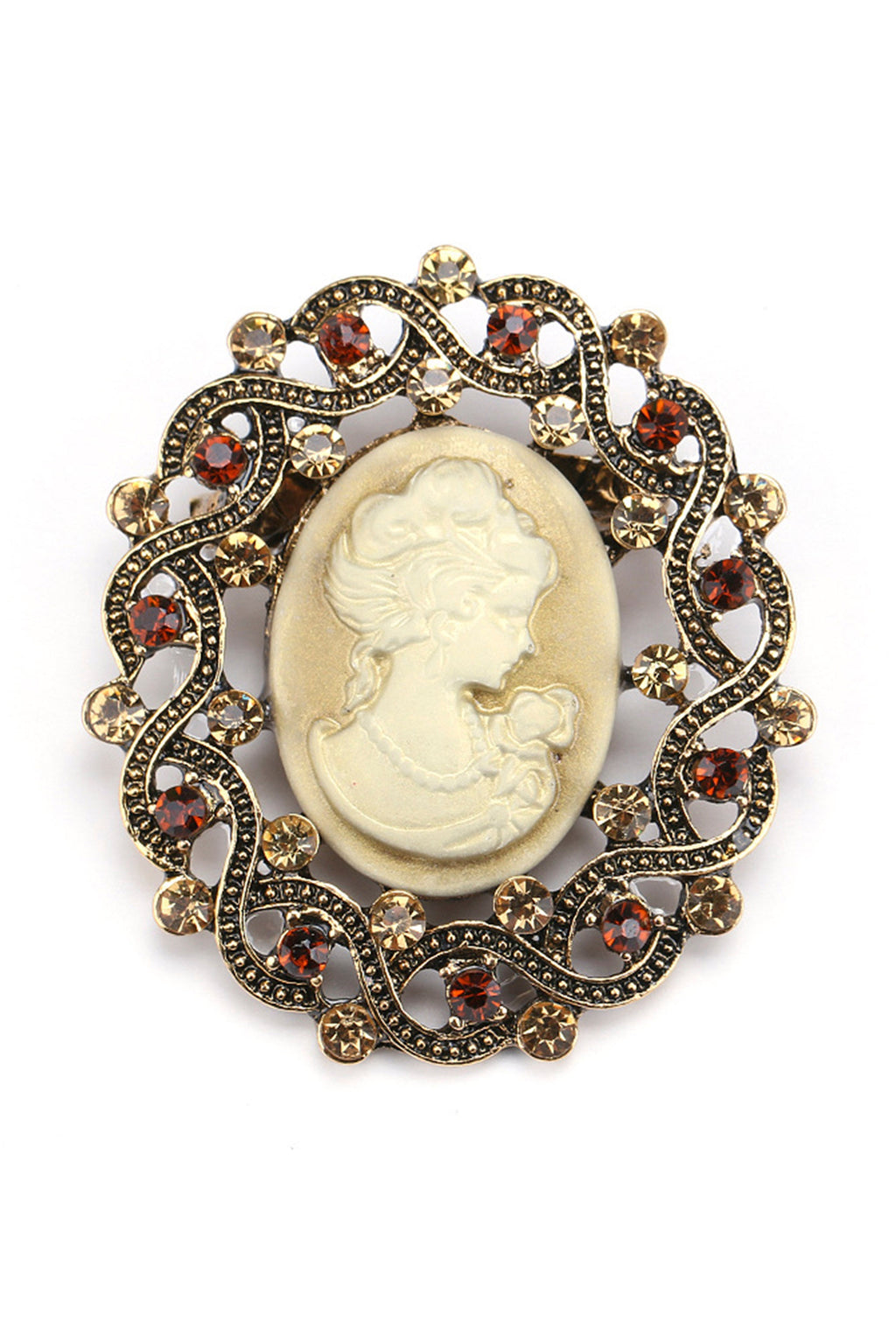 Baroque Portrait Brooch PA3502