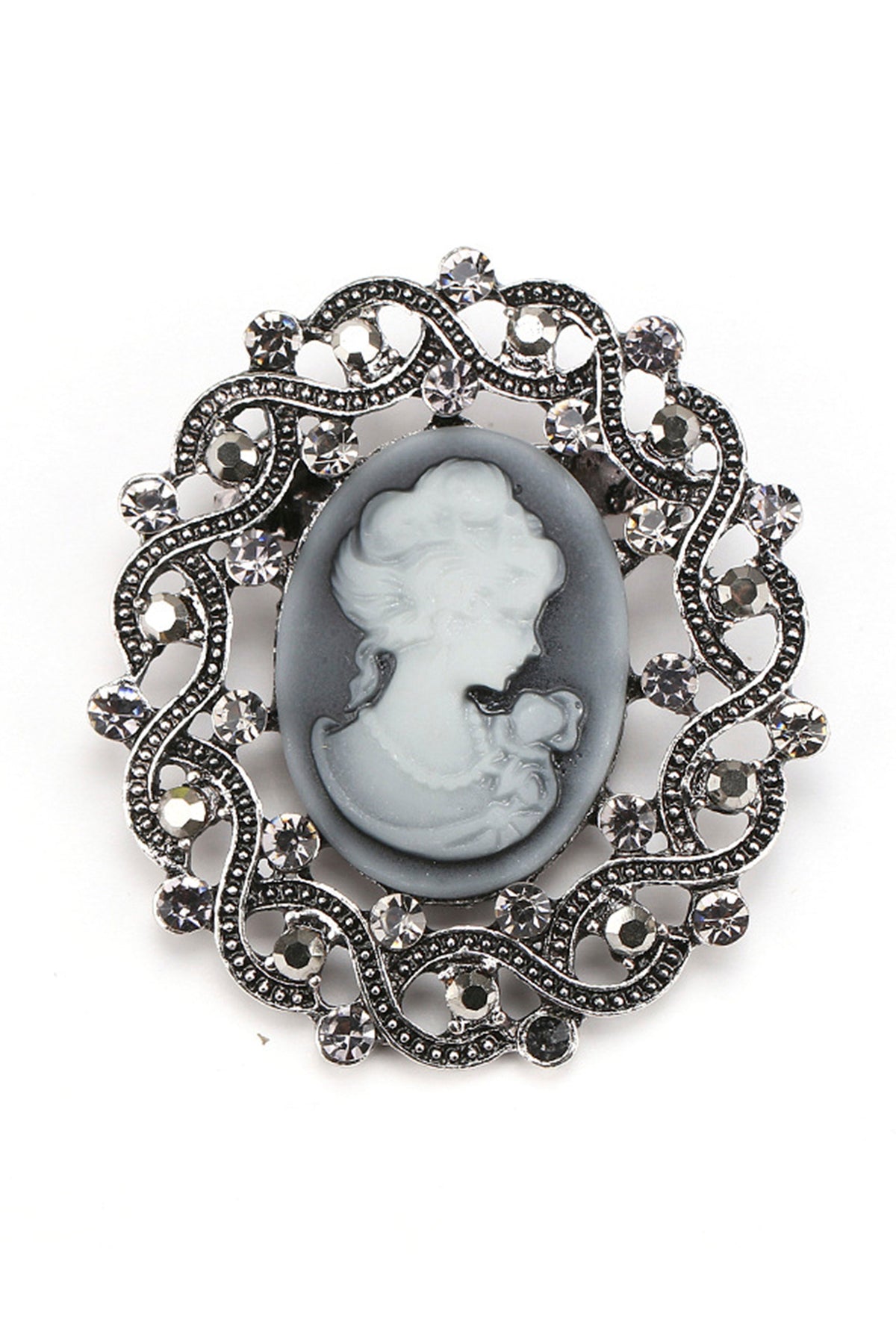 Baroque Portrait Brooch PA3502