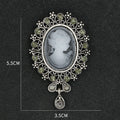 Baroque Portrait Brooch PA3504