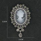 Baroque Portrait Brooch PA3504