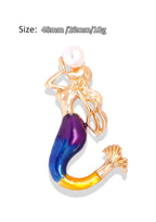 Mermaid Pearl Alloy Brooch PA3508