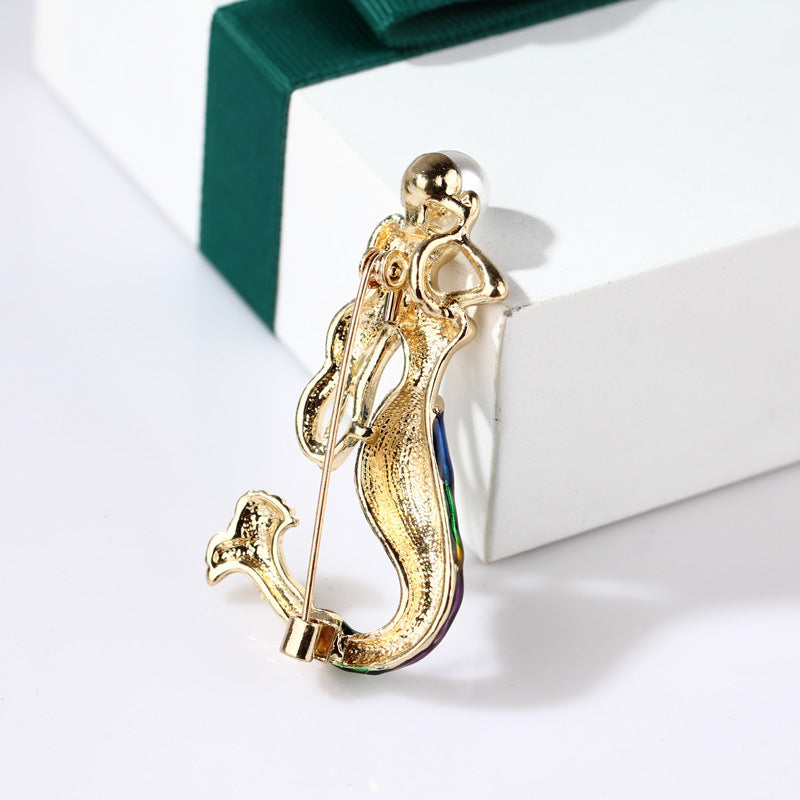 Mermaid Pearl Alloy Brooch PA3508