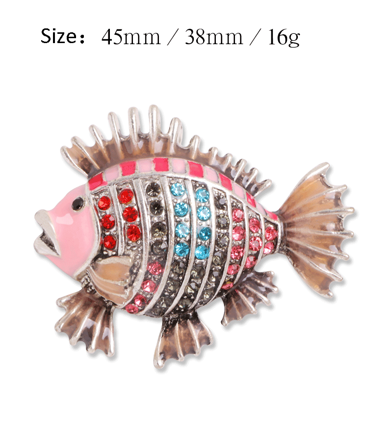Fish Rhinestone Brooch PA3511