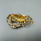 Shrimp Rhinestone Brooch PA3514 - view 6