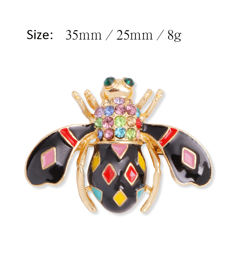 Bee Rhinestone Brooch PA3520