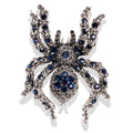 Alloy Rhinestone Spider Brooch PA3521