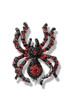 Alloy Rhinestone Spider Brooch PA3521
