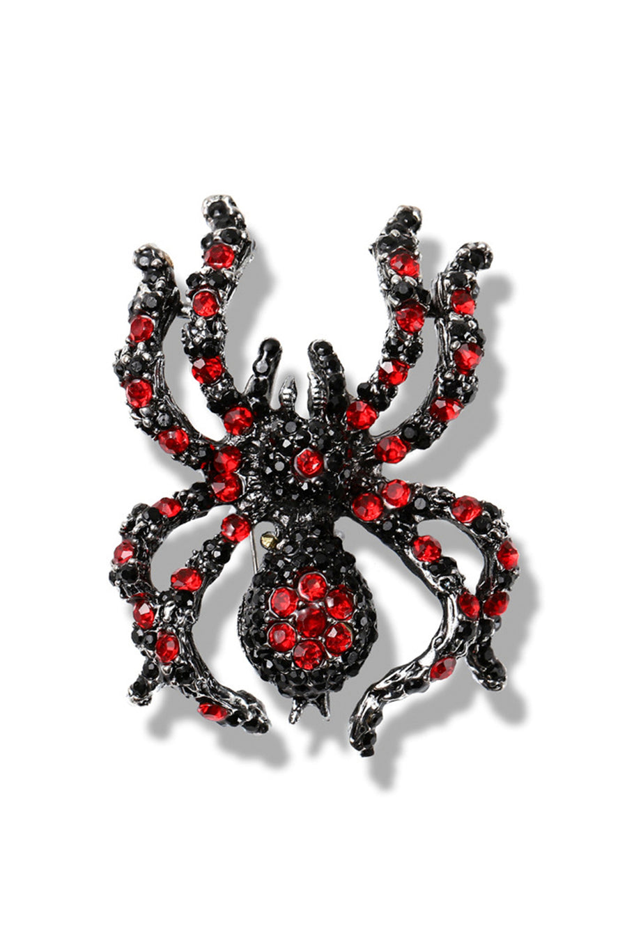 Alloy Rhinestone Spider Brooch PA3521