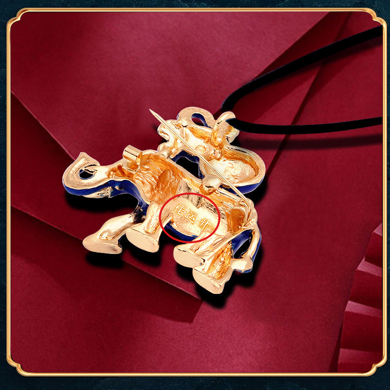 Elephant Alloy Brooch PA3526