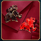 Elephant Alloy Brooch PA3526