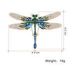 Dragonfly Pearl Alloy Brooch PA3530