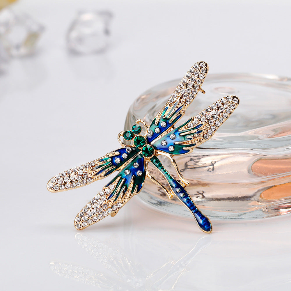 Dragonfly Pearl Alloy Brooch PA3530