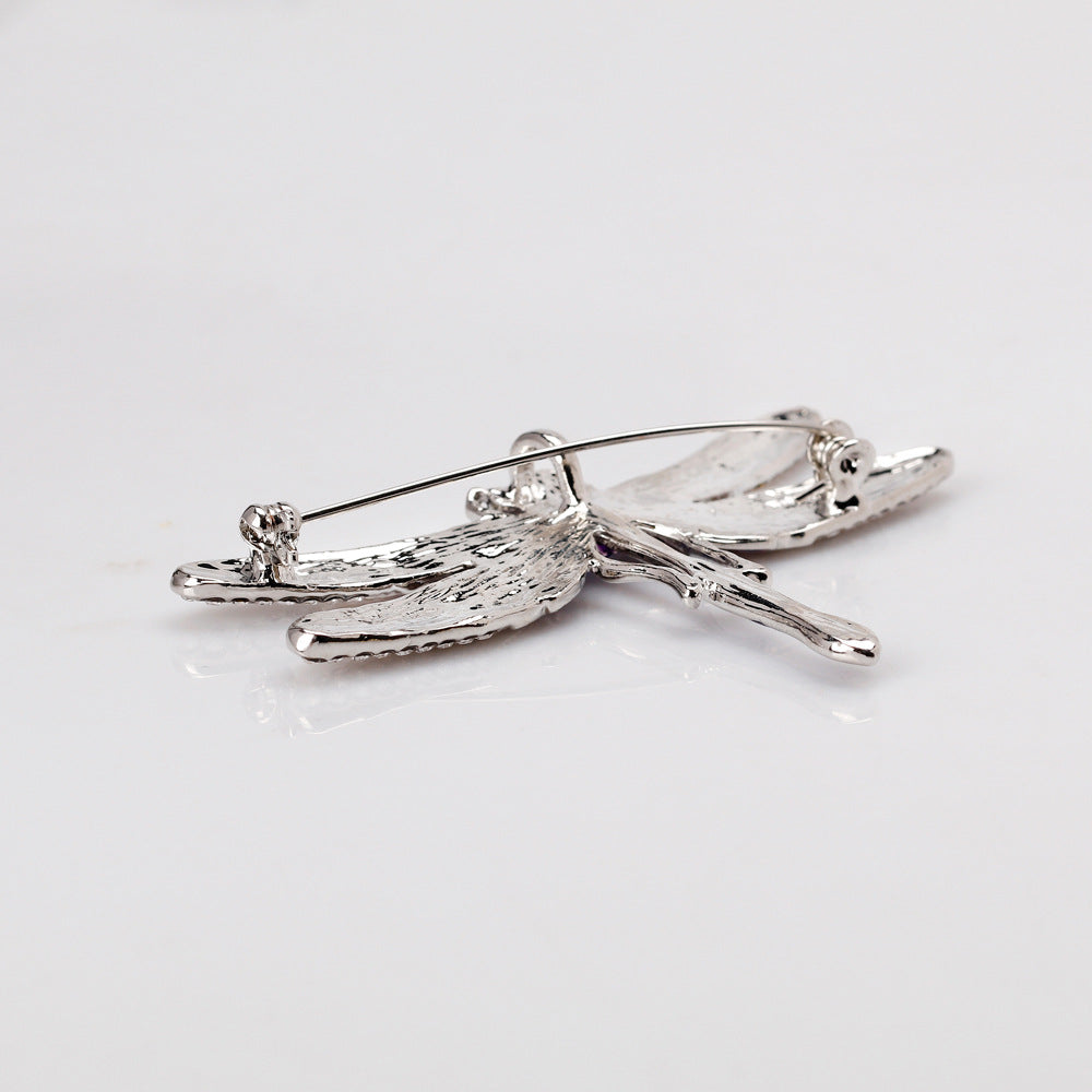 Dragonfly Pearl Alloy Brooch PA3530