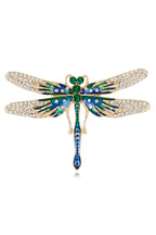 Dragonfly Pearl Alloy Brooch PA3530