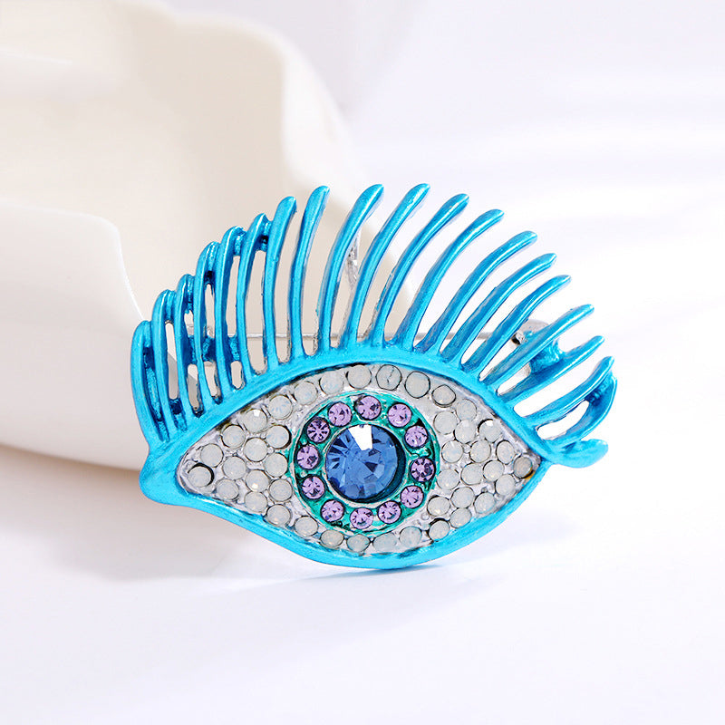 Evil Eye Rhinestone Brooch PA3557
