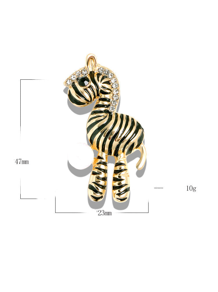 Zebra Alloy Brooch PA3567