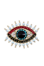 Evil Eye Rhinestone Brooch PA3615 - view 3