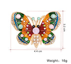Multicolor Butterfly Brooch PA3635 - view 2