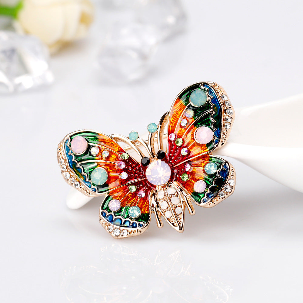 Multicolor Butterfly Brooch PA3635 - view 4