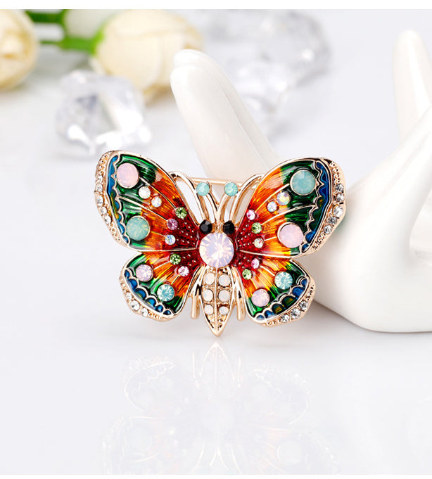 Multicolor Butterfly Brooch PA3635 - view 6
