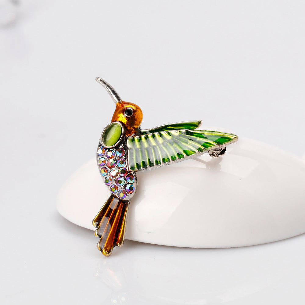 Bird Rhinestone Brooch PA3636 - view 4