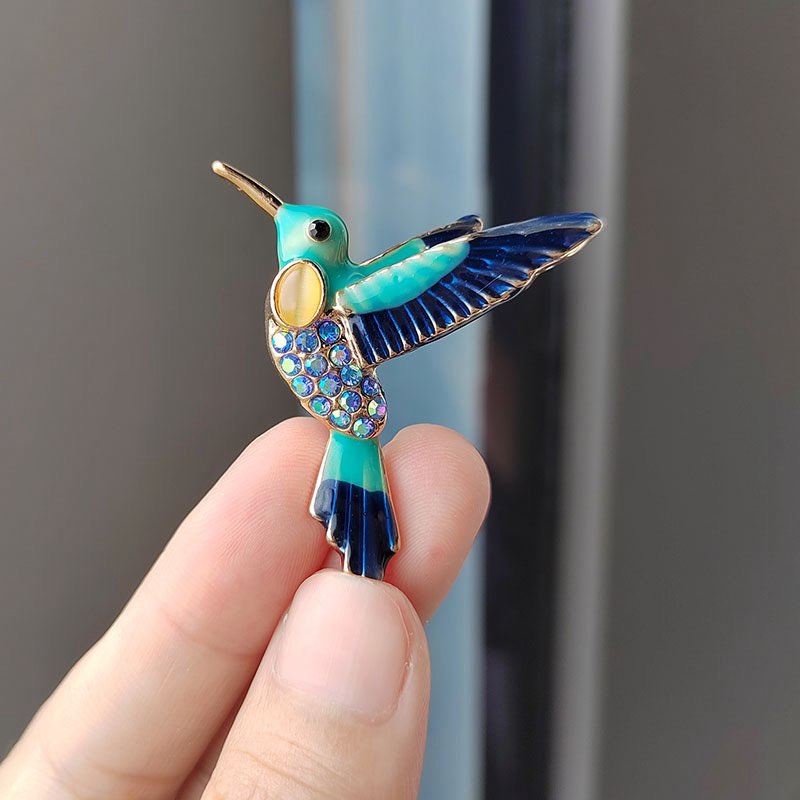 Bird Rhinestone Brooch PA3636 - view 2