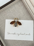 Bee Rhinestone Insect Brooch PA3641
