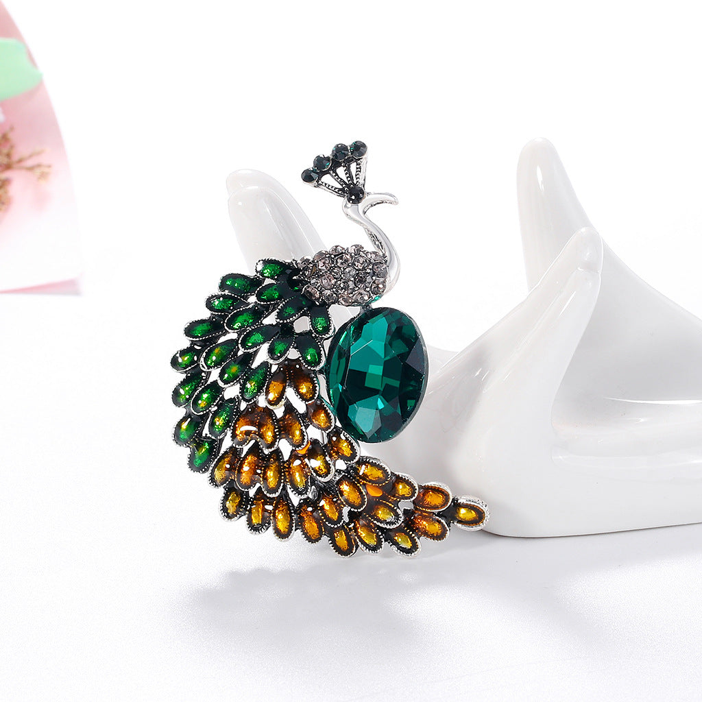 Bird Rhinestone Brooch PA3651 - view 3
