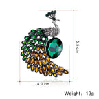 Bird Rhinestone Brooch PA3651 - view 2