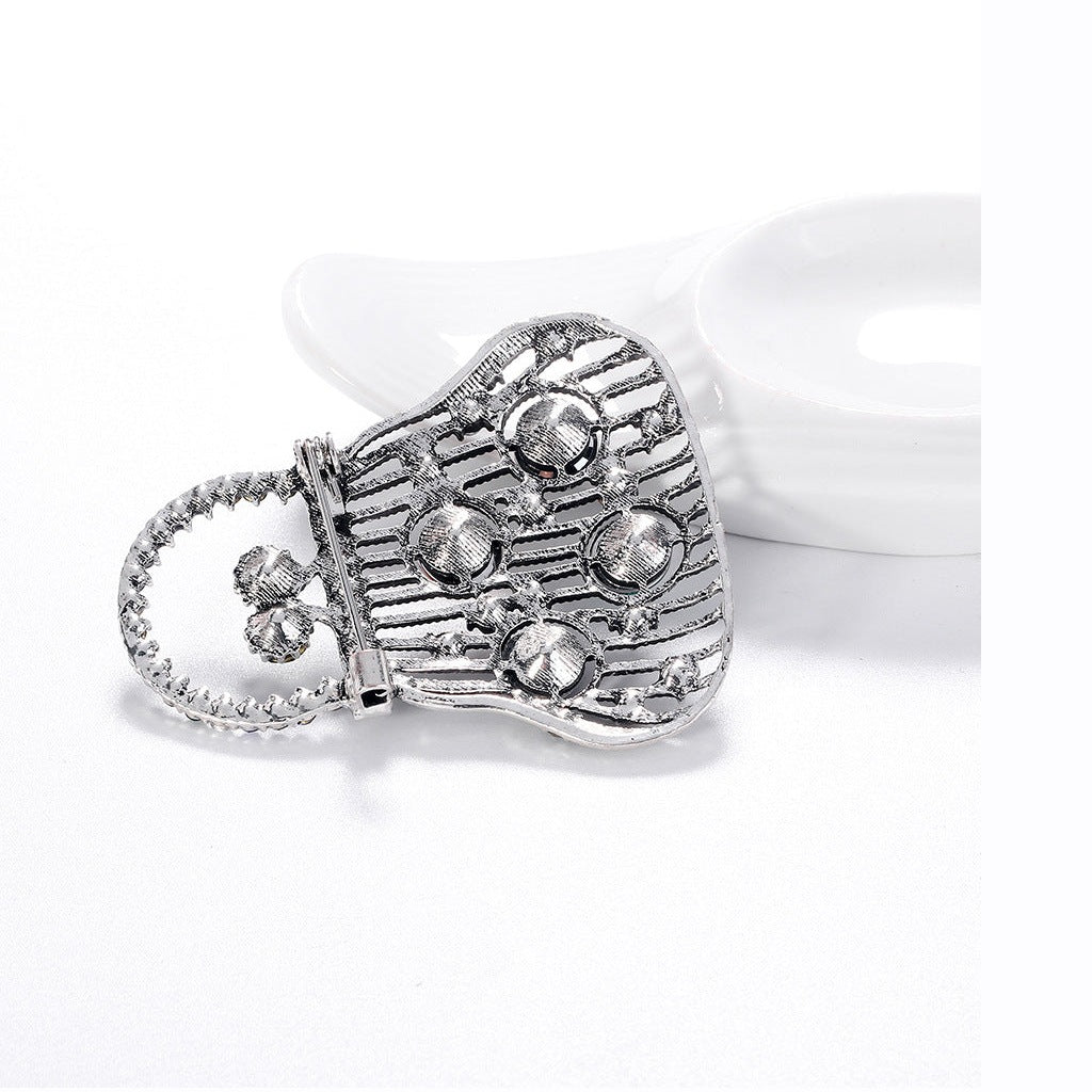 Handbag Rhinestone Brooch PA3654
