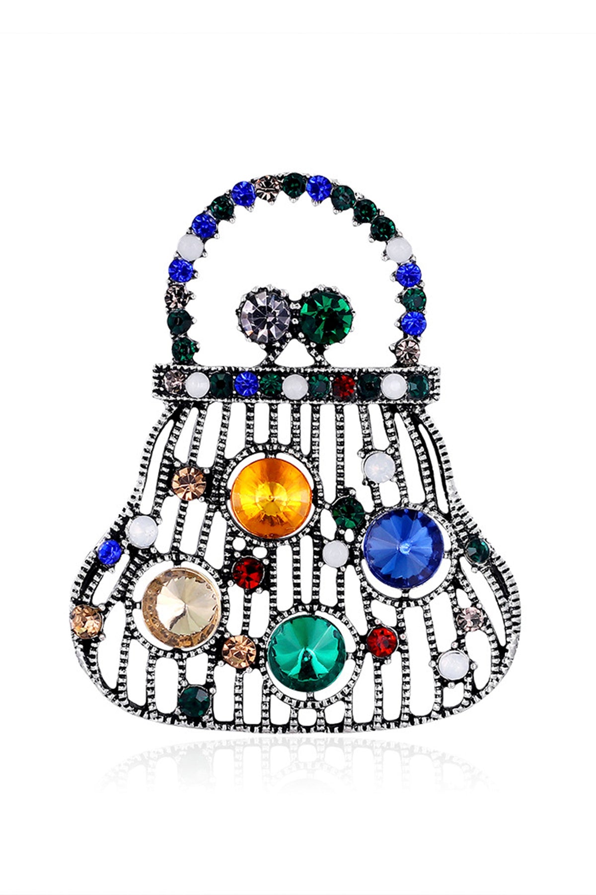 Handbag Rhinestone Brooch PA3654