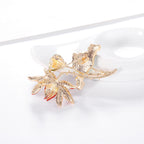 Floral Rhinestone Brooch PA3656