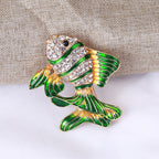 Fish Rhinestone Brooch PA3669