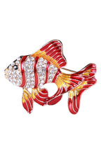 Fish Rhinestone Brooch PA3669