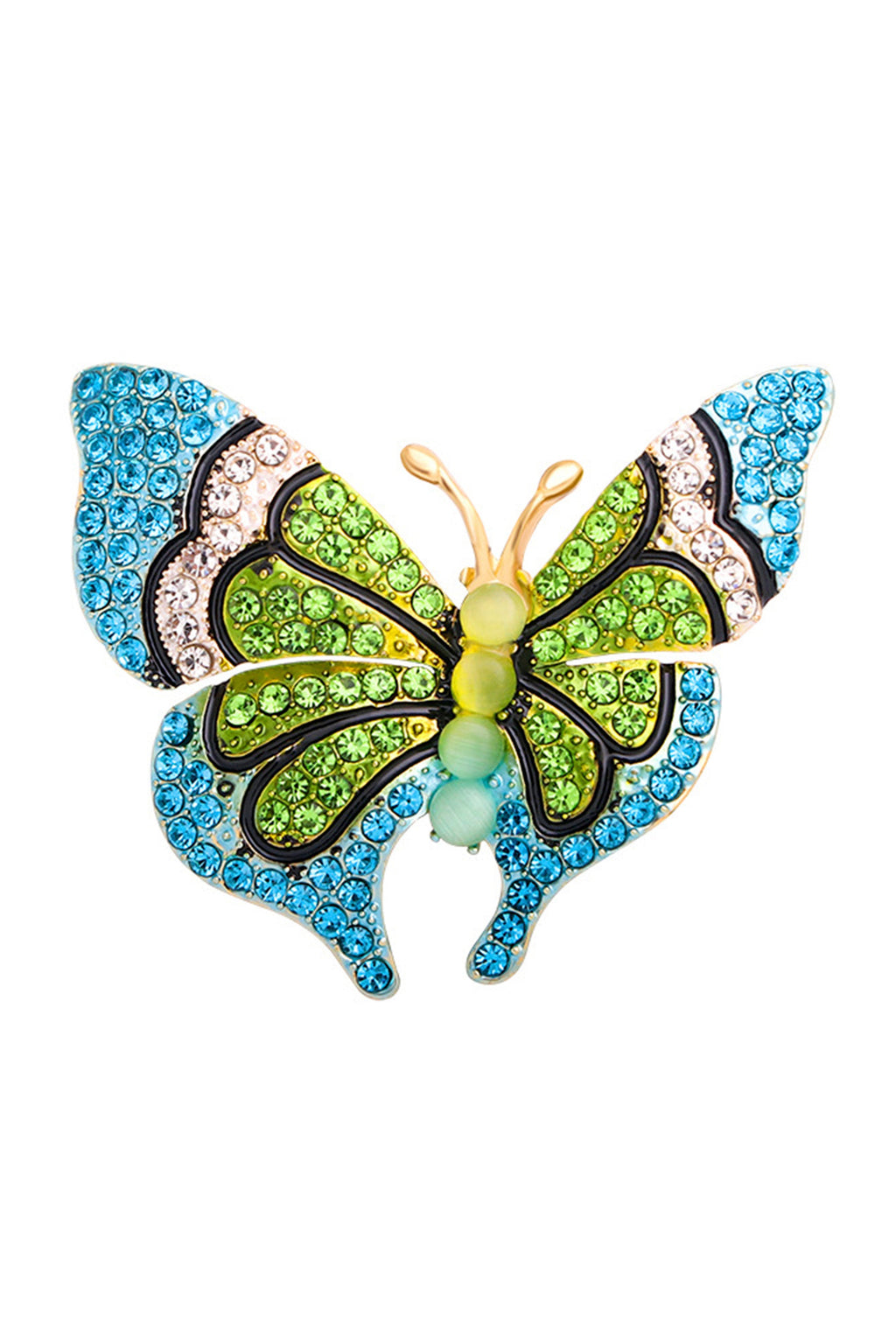 Butterfly Rhinestone Brooch PA3685
