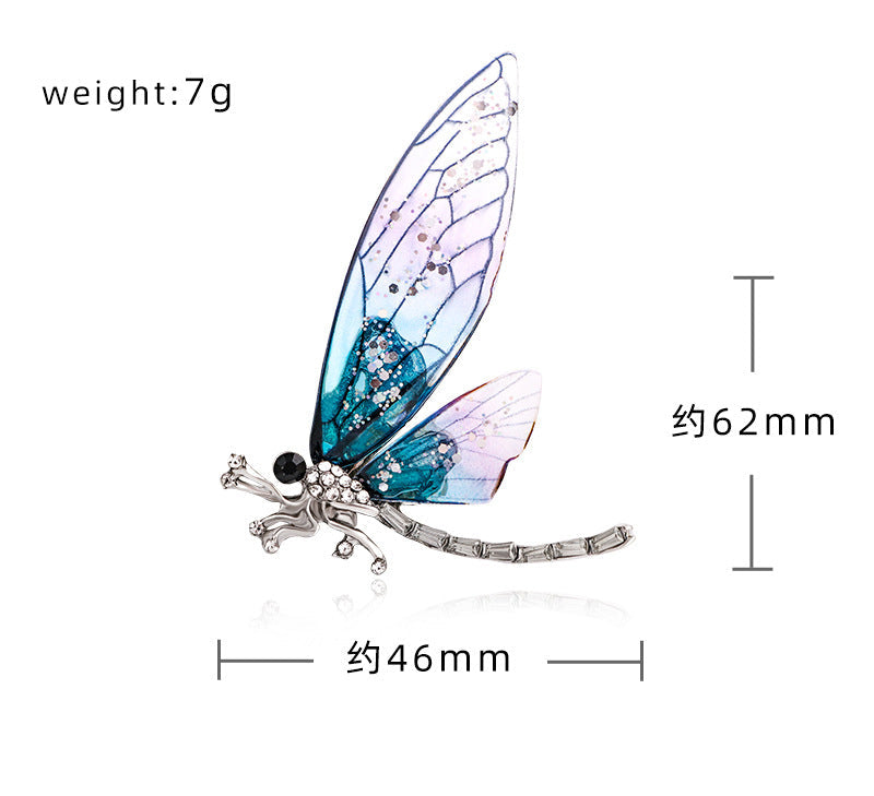 Dragonfly Rhinestone Brooch PA3692