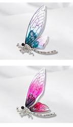 Dragonfly Rhinestone Brooch PA3692