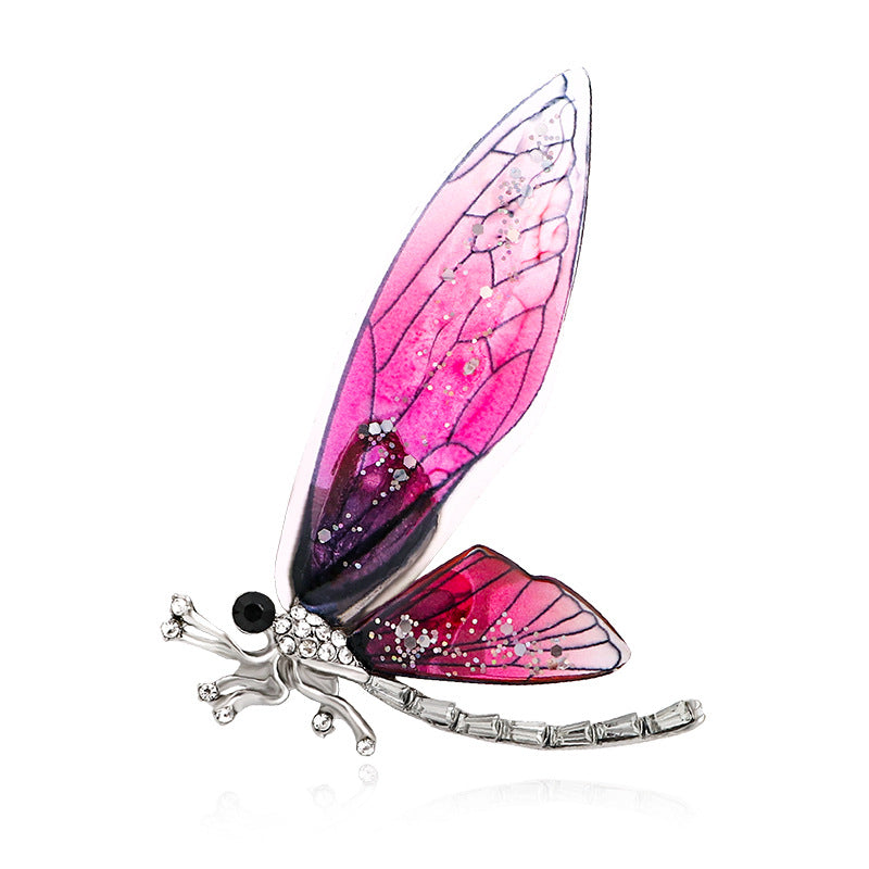 Dragonfly Rhinestone Brooch PA3692