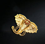 Elephant Head Rhinestone Brooch PA3695