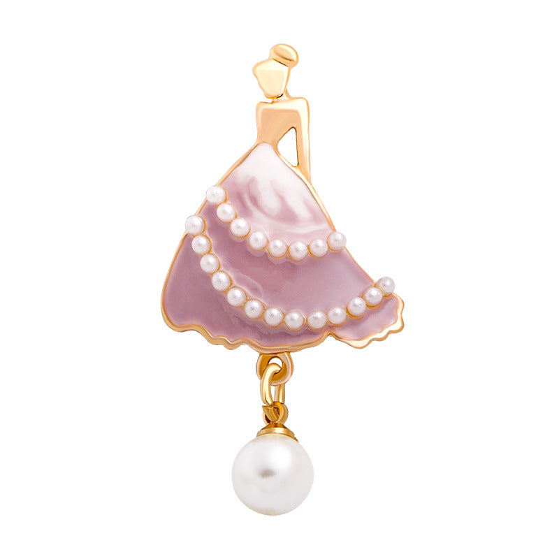 Dancer Girl Pearl Brooch PA3698