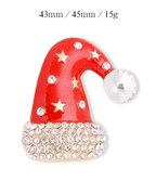 Christmas Hat Rhinestone Brooch PA3721 - view 2