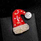 Christmas Hat Rhinestone Brooch PA3721 - view 4