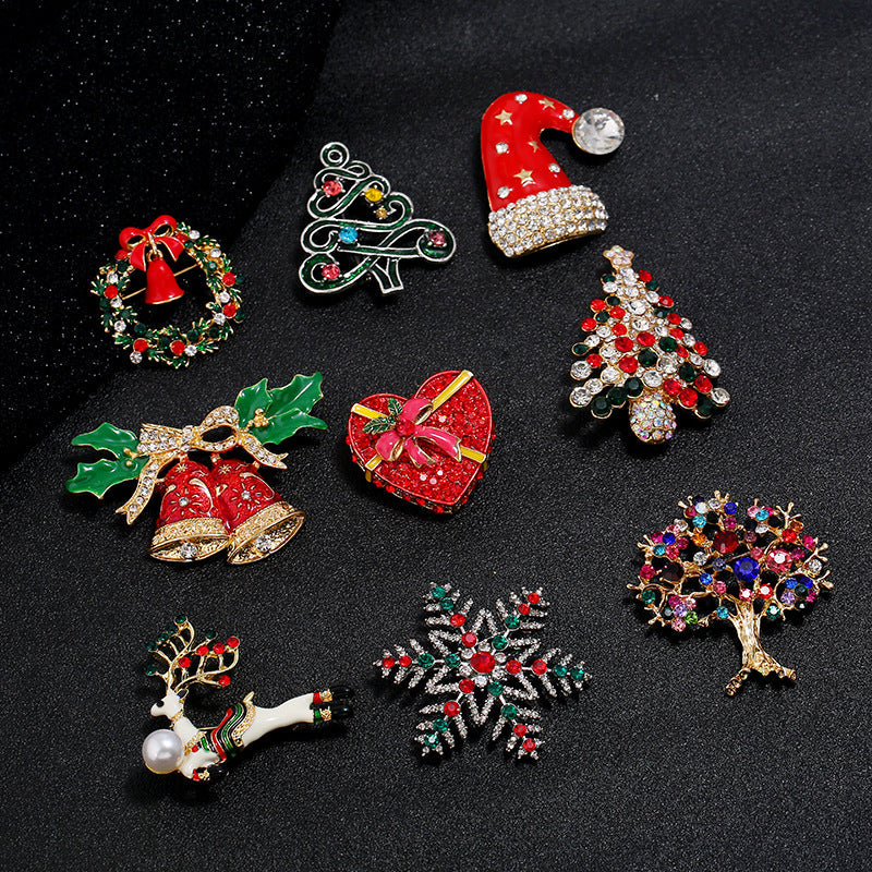 Christmas Hat Rhinestone Brooch PA3721 - view 3
