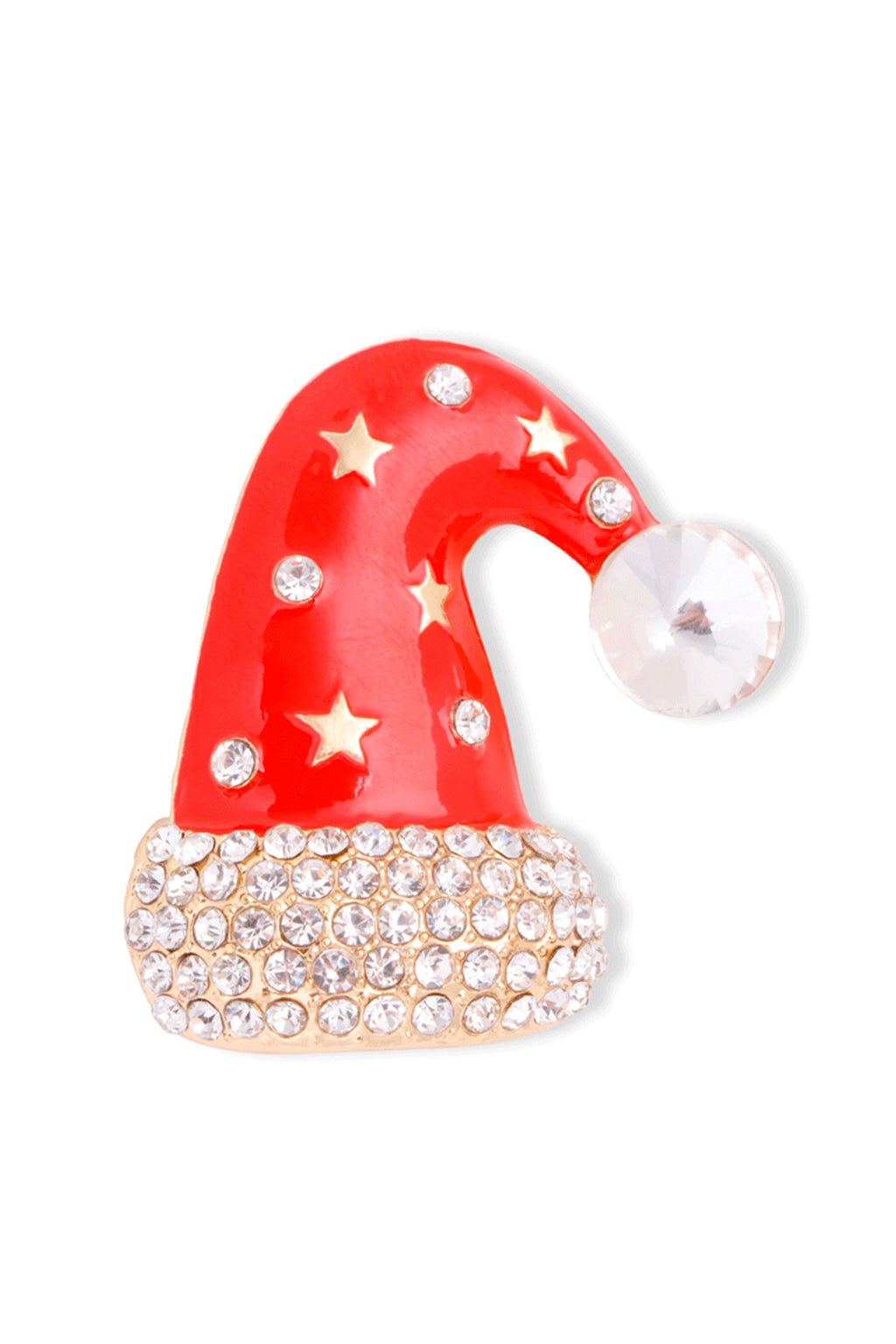 Christmas Hat Rhinestone Brooch PA3721