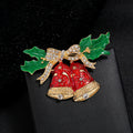Christmas Bell Rhinestone Brooch PA3728