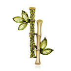 Bamboo Rhinestone Brooch PA3729